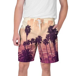 Шорты на шнурке мужские Los Angeles, цвет: 3D-принт