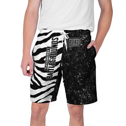 Шорты на шнурке мужские PUBG: Zebras Lifestyle, цвет: 3D-принт