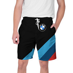 Шорты на шнурке мужские BMW, цвет: 3D-принт