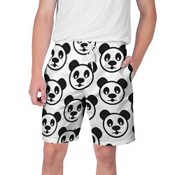 Шорты на шнурке мужские Panda, цвет: 3D-принт