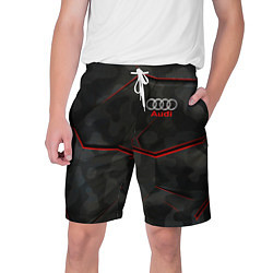 Шорты на шнурке мужские AUDI, цвет: 3D-принт