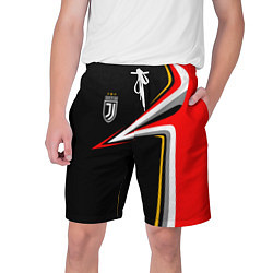 Шорты на шнурке мужские Ювентус Униформа, цвет: 3D-принт