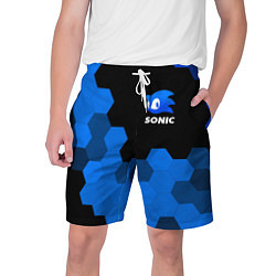 Шорты на шнурке мужские СОНИК SONIC, цвет: 3D-принт
