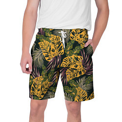 Шорты на шнурке мужские Тропический лес, цвет: 3D-принт