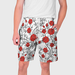 Мужские шорты Цветы