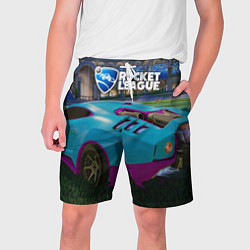 Шорты на шнурке мужские Rocket League, цвет: 3D-принт