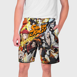 Шорты на шнурке мужские ШАМАН КИНГ Король Шаманов, цвет: 3D-принт