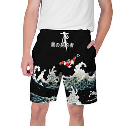 Шорты на шнурке мужские Японский Стиль Карп Кои, цвет: 3D-принт