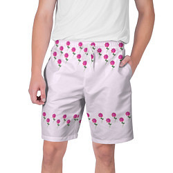 Мужские шорты Розовые цветы pink flowers