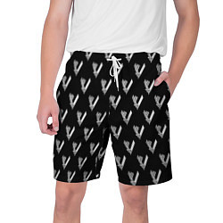 Шорты на шнурке мужские Викинги Лого Паттерн Vikings Pattern Z, цвет: 3D-принт
