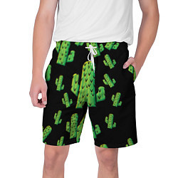 Шорты на шнурке мужские Cactus Time - Веселые кактусы, цвет: 3D-принт