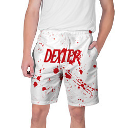 Шорты на шнурке мужские Dexter logo Декстер брызги крови, цвет: 3D-принт
