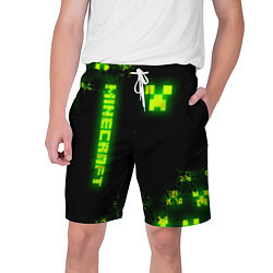 Мужские шорты MINECRAFT NEON LOGO CREEPER