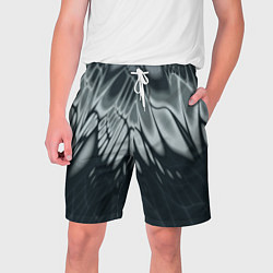 Шорты на шнурке мужские Серый - коллекция Лучи - Хуф и Ся, цвет: 3D-принт