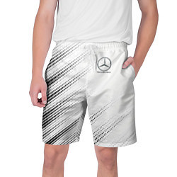 Шорты на шнурке мужские Mercedes-Benz - White, цвет: 3D-принт