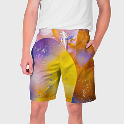 Шорты на шнурке мужские Градиент Яркие Пузыри, цвет: 3D-принт