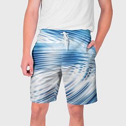 Шорты на шнурке мужские Круги на воде Океан Wave, цвет: 3D-принт