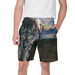 Шорты на шнурке мужские IN COLD wolf without logo, цвет: 3D-принт