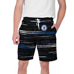 Шорты на шнурке мужские Chelsea челси лого, цвет: 3D-принт