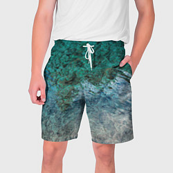 Шорты на шнурке мужские Морской берег, цвет: 3D-принт