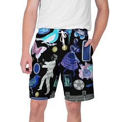 Шорты на шнурке мужские Underground pattern Fashion 2077, цвет: 3D-принт