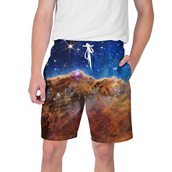 Шорты на шнурке мужские Туманность Киля фото НАСА, цвет: 3D-принт
