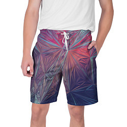 Шорты на шнурке мужские Абстрактные Многоугольные Кристаллы, цвет: 3D-принт