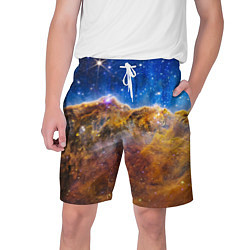 Шорты на шнурке мужские NASA: Туманность Карина, цвет: 3D-принт