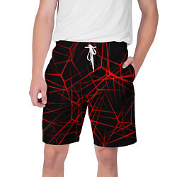 Шорты на шнурке мужские Intersecting red rays, цвет: 3D-принт