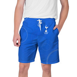 Шорты на шнурке мужские Tottenham hotspur Голубая абстракция, цвет: 3D-принт