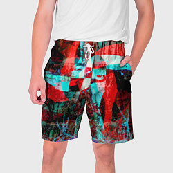 Шорты на шнурке мужские Авангардная композиция - вертушка, цвет: 3D-принт