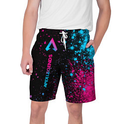 Шорты на шнурке мужские Apex Legends - neon gradient: по-вертикали, цвет: 3D-принт