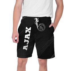 Шорты на шнурке мужские Ajax sport на темном фоне: надпись, символ, цвет: 3D-принт
