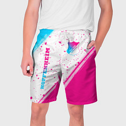 Шорты на шнурке мужские Hoffenheim neon gradient style: надпись, символ, цвет: 3D-принт