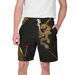 Шорты на шнурке мужские Golden Dragon, цвет: 3D-принт