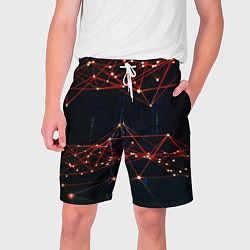 Шорты на шнурке мужские Соединение точек, цвет: 3D-принт