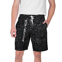 Шорты на шнурке мужские AMG - pattern - minimalism, цвет: 3D-принт