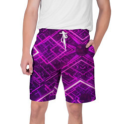 Мужские шорты Абстрактные геометрические фиолетовые объекты
