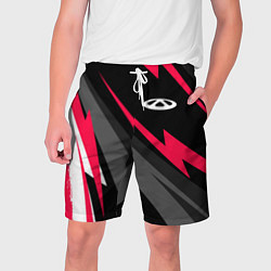 Шорты на шнурке мужские Chery fast lines, цвет: 3D-принт