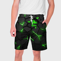 Шорты на шнурке мужские Razer green neon, цвет: 3D-принт