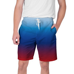 Шорты на шнурке мужские Триколор Росии - градиент, цвет: 3D-принт