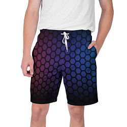 Шорты на шнурке мужские Abstract hexagon fon, цвет: 3D-принт