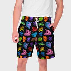 Шорты на шнурке мужские Палитра красок, цвет: 3D-принт