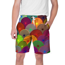 Шорты на шнурке мужские Multicolored circles, цвет: 3D-принт