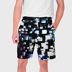 Шорты на шнурке мужские Неоновые кубы абстракция, цвет: 3D-принт