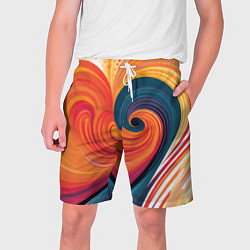 Шорты на шнурке мужские Вихрь цвета, цвет: 3D-принт