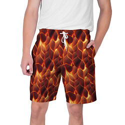 Шорты на шнурке мужские Огненная мозаичная текстура, цвет: 3D-принт