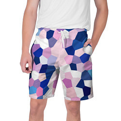 Шорты на шнурке мужские Мозаика абстракция, цвет: 3D-принт
