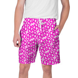 Шорты на шнурке мужские Логотип Барби - буква B, цвет: 3D-принт