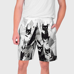 Мужские шорты Абстрактные коты